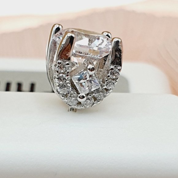 Birthstone S925 Sterling Silver CZ Stud Earrings for Women/Girl, US1925… - Picture 9 of 10